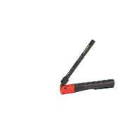 Lampe stylo double pliable, noir/rouge