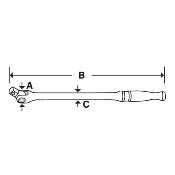 Barre a craquer 3/8"  12" Snap-on 